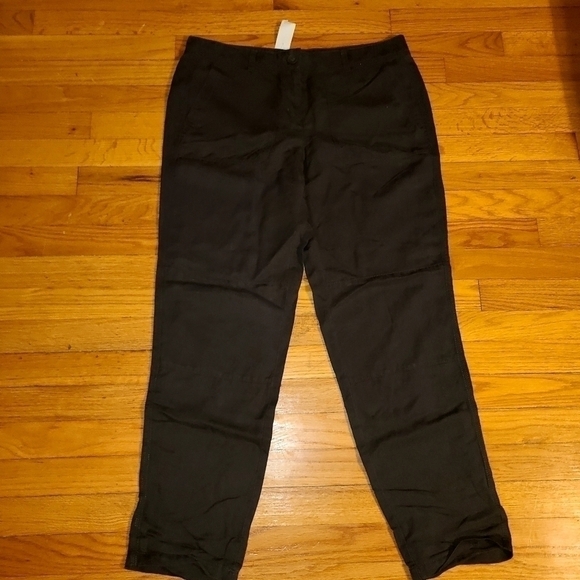 NWT Ann Taylor Wide Leg Crop Straight Through Hip and Thigh Pants- Sz 8 … - Picture 3 of 3